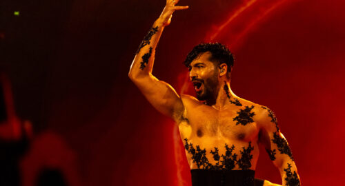 Jorge González en la final del Benidorm Fest 2024, Palau d’Esports l'Illa de Benidorm. Foto: Iván Trejo