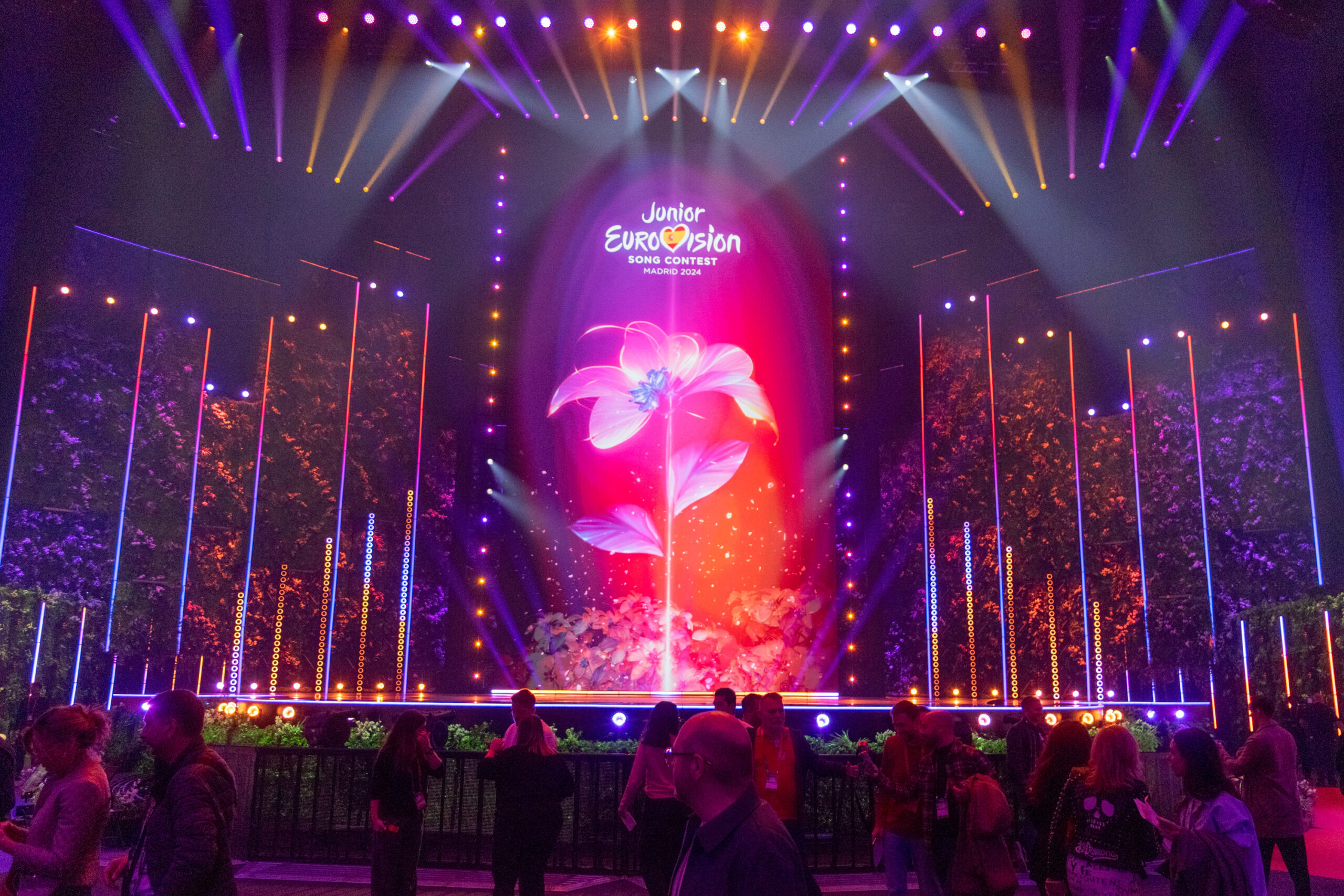 Escenario de Eurovisión Junior 2024 en La Caja Mágica de Madrid | Imagen: Iván Trejo