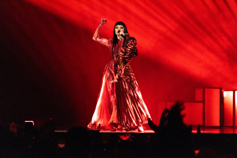 Shkodra Elektronike (Albania) en el jury show de la primera semifinal de Eurovisión 2025 / Iván Trejo