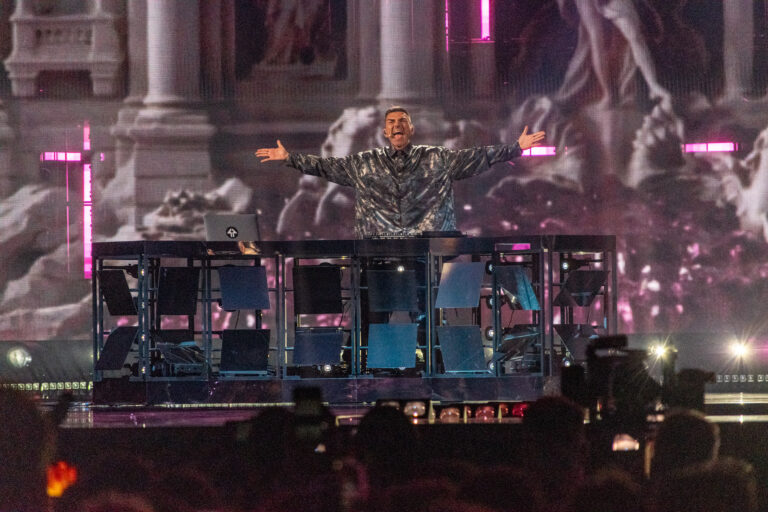 Gabry Ponte (San Marino) en el jury show primera semifinal de Eurovisión 2025 / Iván Trejo