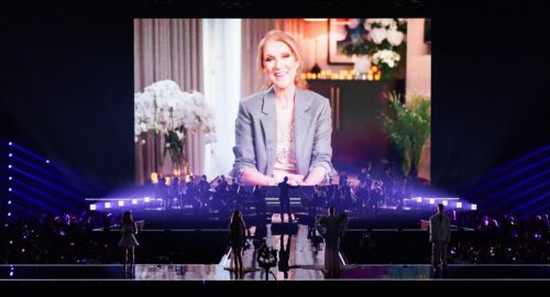 Homenaje a Céline Dion en la primera semifinal del Festival de Eurovisión 2025 / Corinne Cumming - EBU