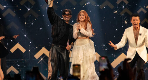 Tony Grox & LUCYCALYS, ganadores del Benidorm Fest 2026, Palau d’Esports l’Illa de Benidorm | Foto: Iván Trejo