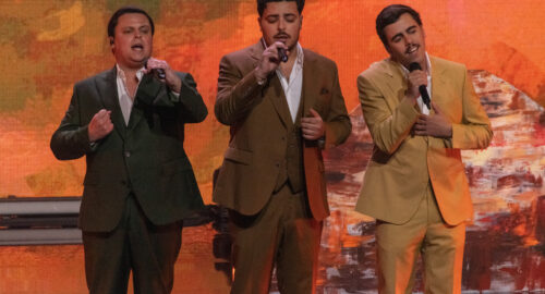 Bandidos do Cante en la gran final del Festival da Canção 2026 de Portugal | Imagen: Iván Trejo - ESCplus
