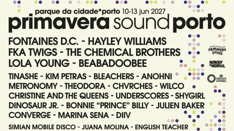 Cartel de Primavera Sound Porto 2027 | Imagen: Primavera Sound
